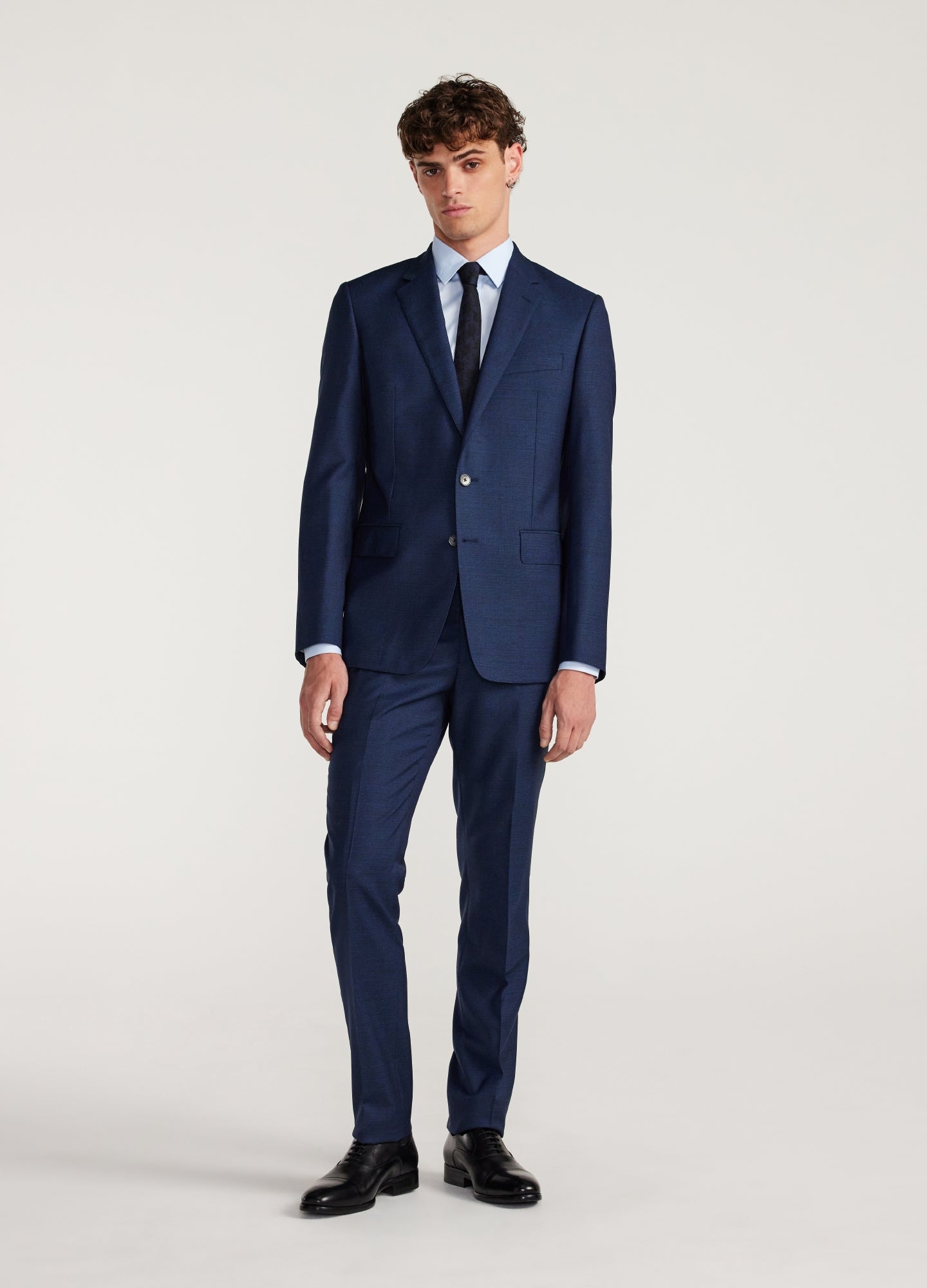 Crosshatch Suit Pants Dark Teal