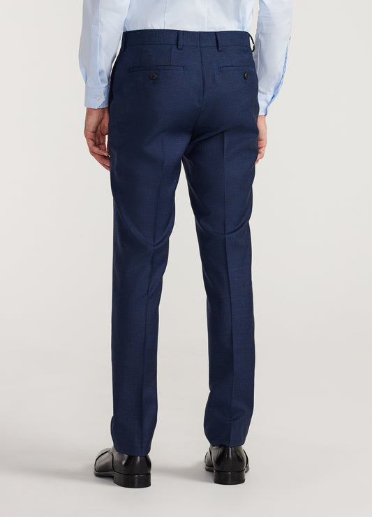 Crosshatch Suit Pants Dark Teal