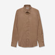Stretch Cotton Poplin Shirt Camel