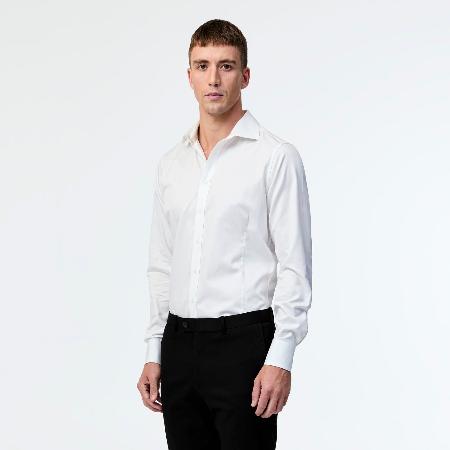 Signature Tailored Twill Shirt White