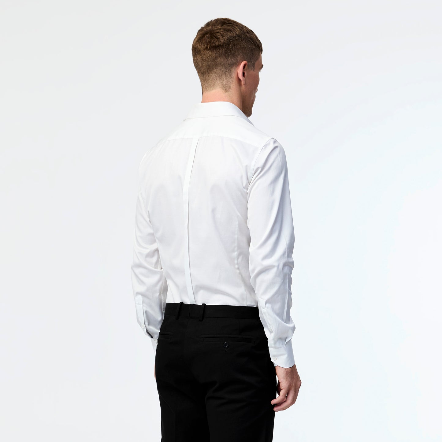 Signature Tailored Twill Shirt White