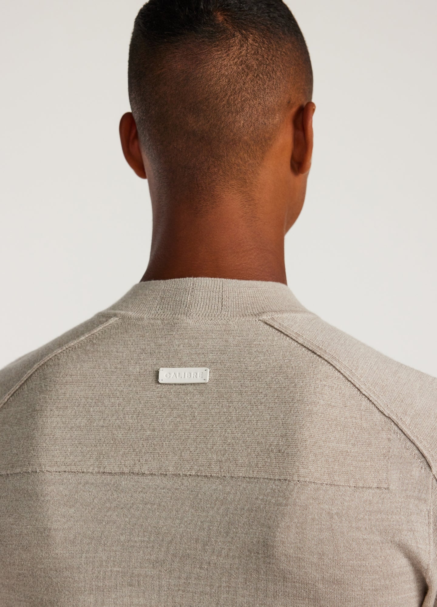 Mock Neck Merino Sweater Oatmeal