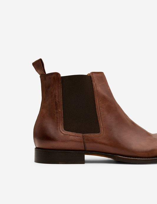 Custom Made Chelsea Boot Tobacco