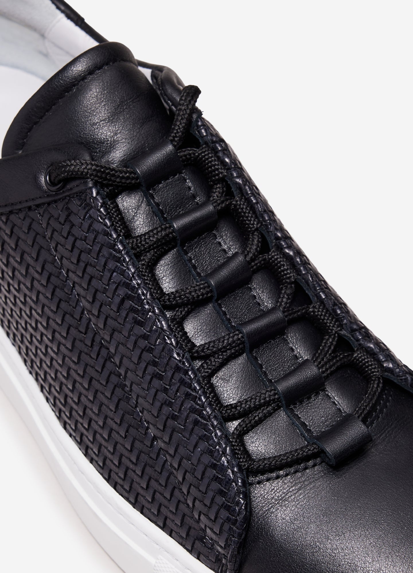 Woven Concealed Sneaker Black