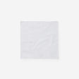 Essential Cotton Pocket Square White