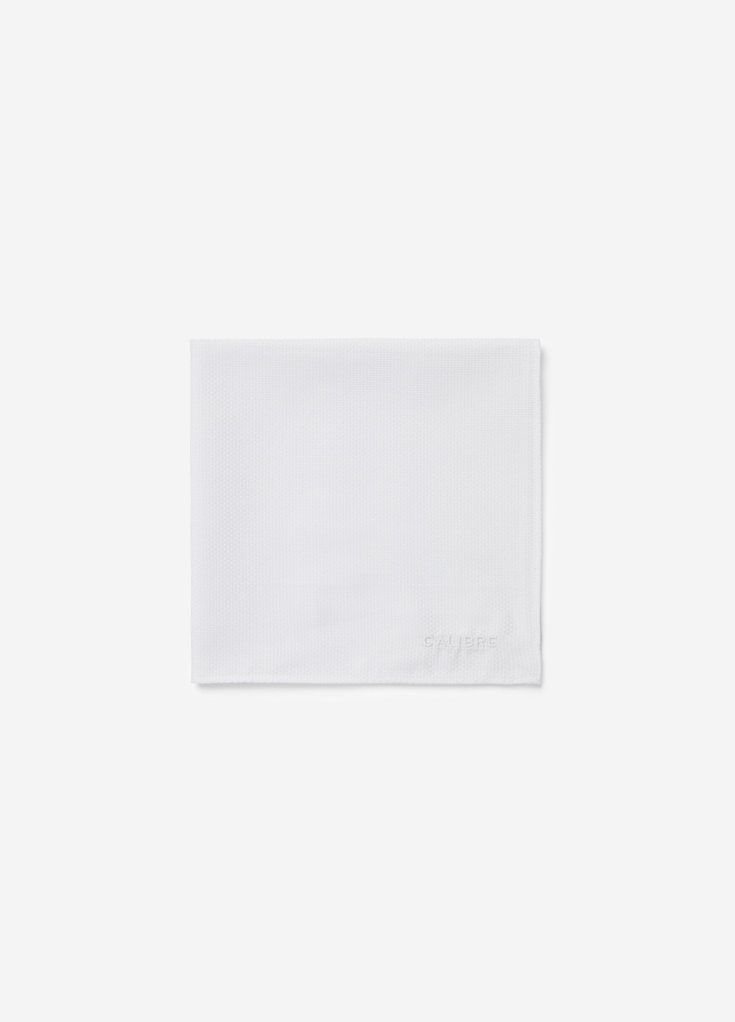 Essential Cotton Pocket Square White