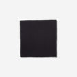 Solid Silk Pocket Square Black