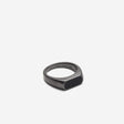 Slim Signet Ring Gunmetal